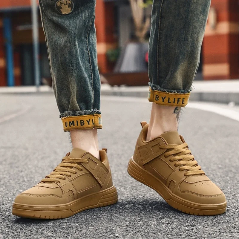 

Осенне-зимние бестселлеры, оригинальные мужские кроссовки большого размера с низким верхом и круглым носком на мягкой подошве с цветными блоками на шнуровке