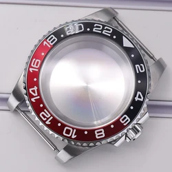 40mm 316 Steel Watch Case Sapphire Glass Dual Color Bezel GMT For Seiko NH35 NH36 NH34 Miyota 8215 ETA 2824 Movement 28.5mm Dial