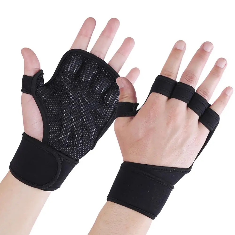 

Sports Weight Lifting Workout Gloves With Wrist Wraps For Men Women Fitness Gloves For Gym Training Hand Support Weightlifting