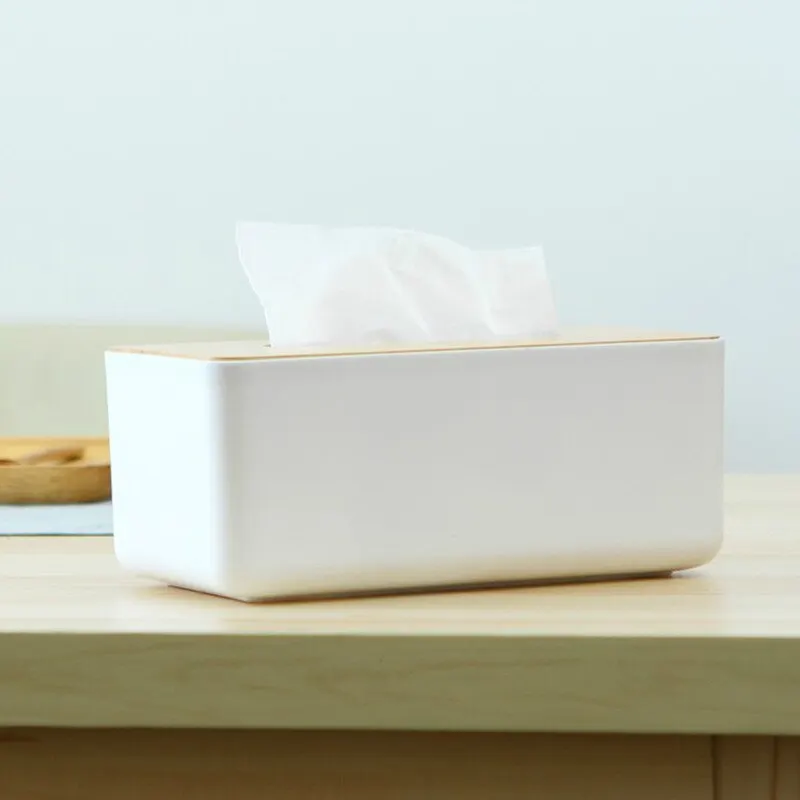 Japanese Minimalist Wooden Cover Desktop, Home Tissue Box, Storage, Paper Drawer, Car Gift