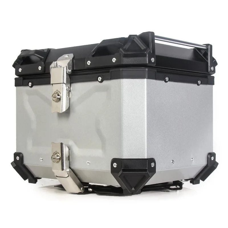 

Motorcycle Trunk 45L Large-capacity Waterproof Quick-release Electric Vehicle Storage Tool Luggage Aluminum Alloy Tail Box