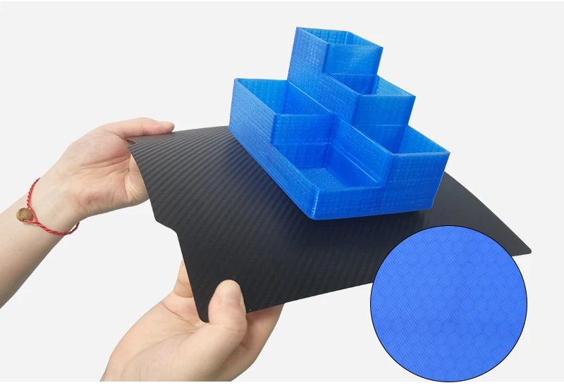 Neue Pei Doppelseiten beschichtung Wärme Bettlaken Peo Pet Kohle faser Federstahl bleche 235x235mm magnetische Bau platte für ENDER-3/5 – Detail 7