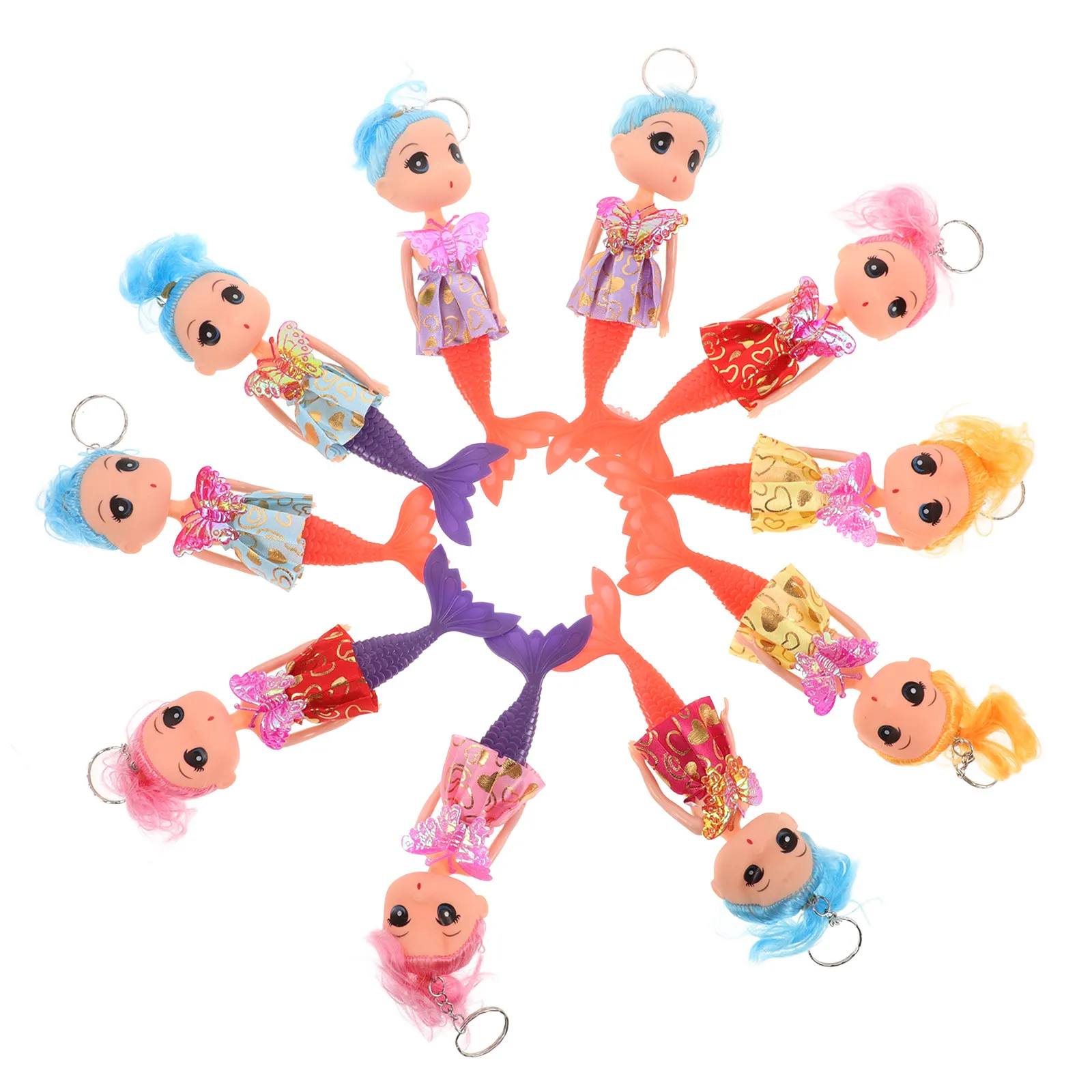 

10 Pcs Girl Mermaid Toys for Toddlers Presents Girls Baby Shower Decorations Birthday Favors Bath
