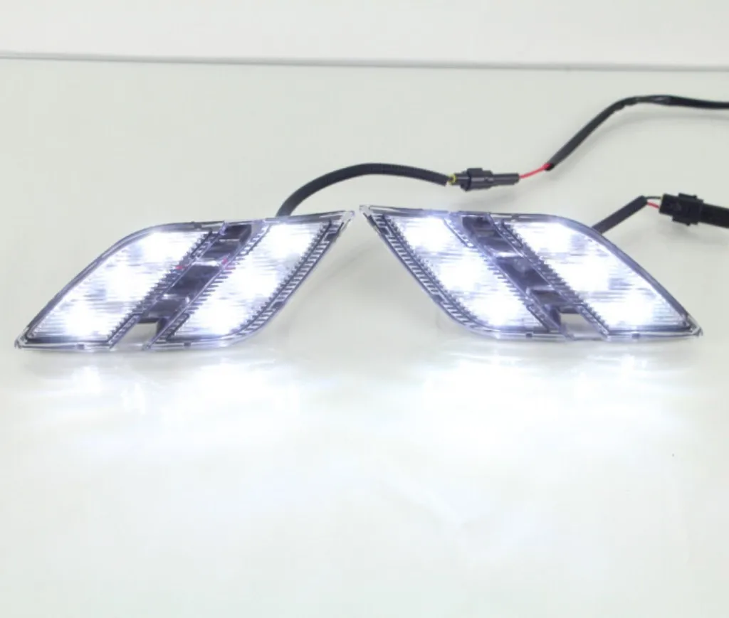 Picture 4: 1Pair Of LED light Daytime Running Light, Retrofit LED White light color DRL kit fog lamp Replacement For Peugeot 301 2014-2015