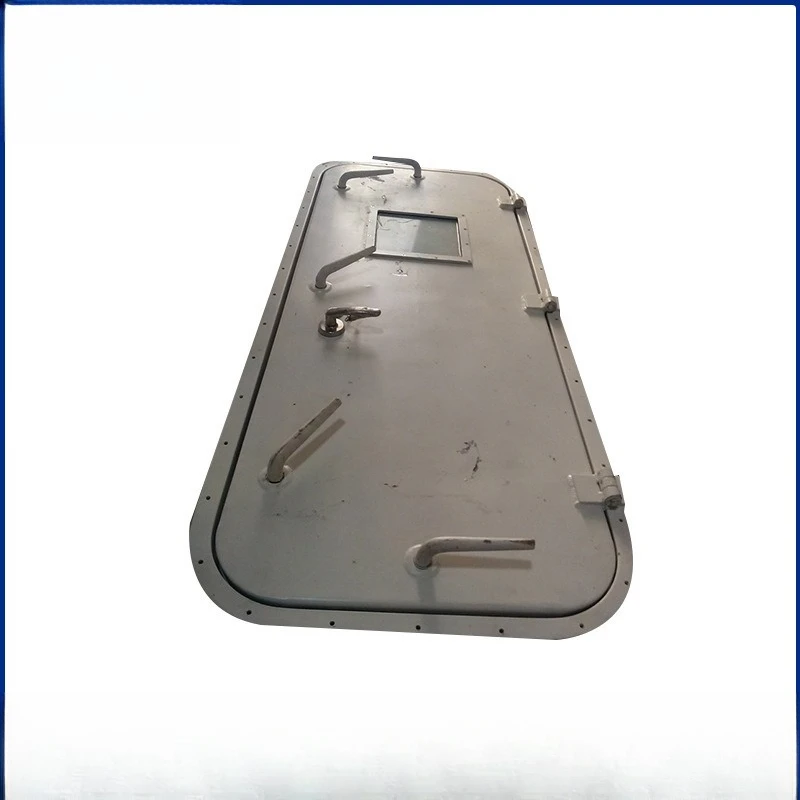 Marine fireproof watertight door, single handle weathertight aluminum door, light A-60 watertight fireproof door