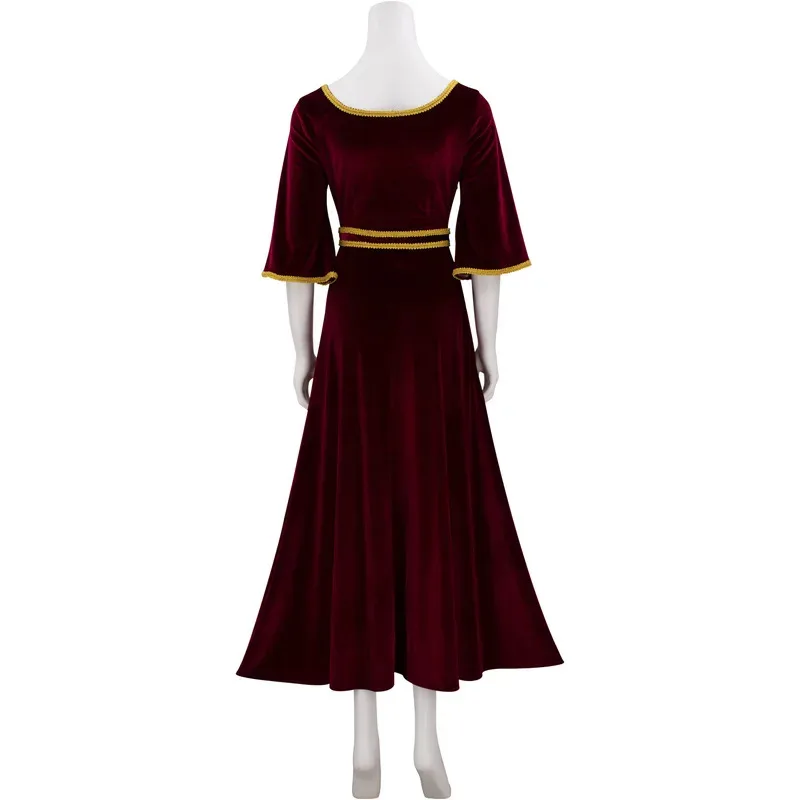 Disfraz de Halloween para madre Gothel, disfraz de Rapunzel, vestidos rojos, Cosplay de Carnaval para mujer, ropa para madre Gothel