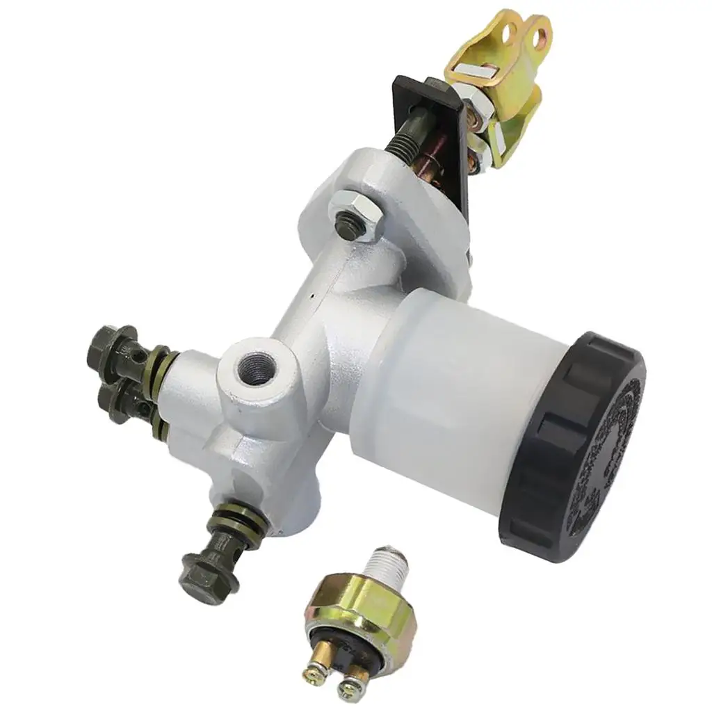 Rear Brake Cylinder Assembly Heavy Duty Hydraulic Go Kart Brake for ATV UTV Dune Buggy 110cc 150cc 200cc 250cc Kart Parts