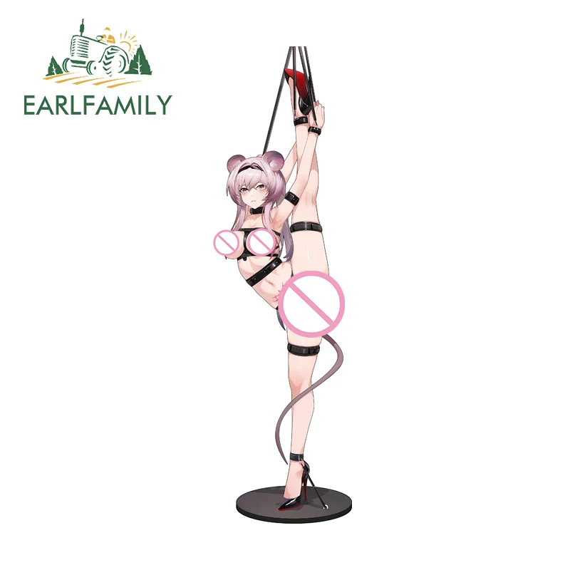 

EARLFAMILY Lin Yuxia Bondage Waifu NSFW Car Stickers Naked Butt Chain Bundle Laptop Trunk Vinyl Decal Practice Car Accessories