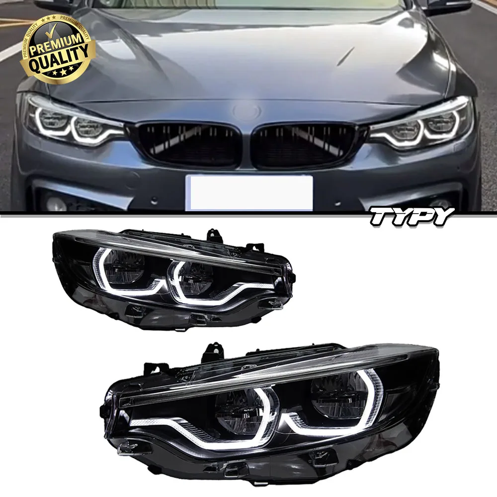 

Фара TYPY для BMW 4 серии F32 Светодиодные фары 2013-2019 F36 Фара M4 Стайлинг автомобиля DRL Сигнальные линзы проектора