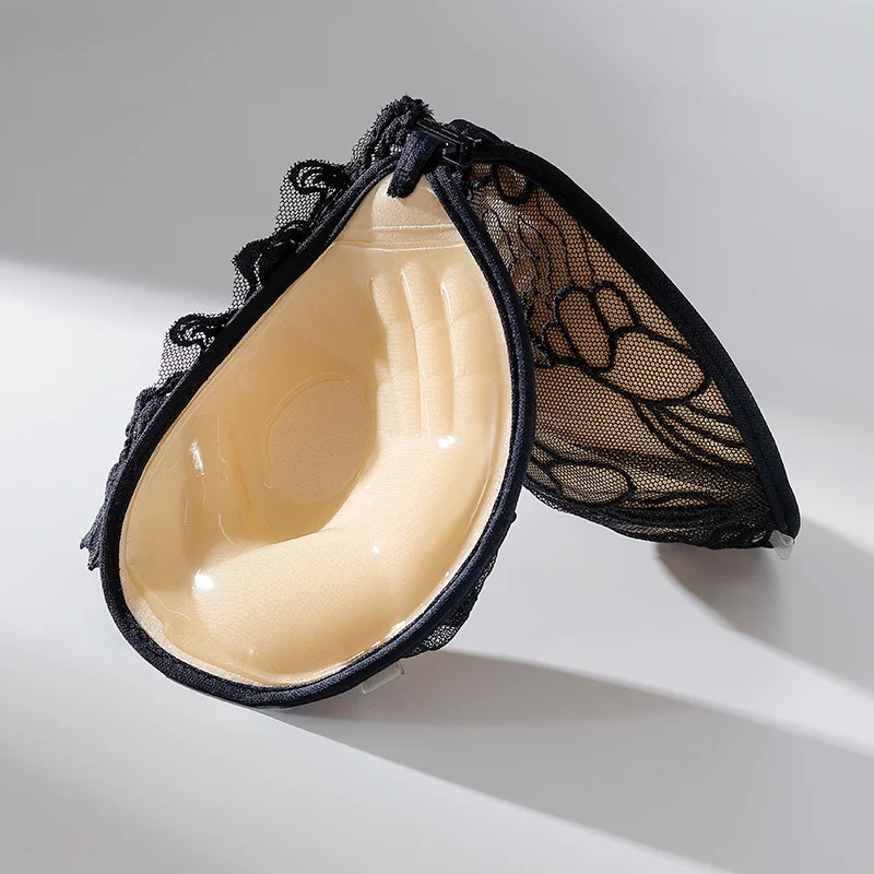 سميكة الدانتيل لاصق حمالة الصدر رفع البرازيلي قابلة لإعادة الاستخدام الحلمة الشريط الذاتي لاصق سيليكون الصدر التصحيح #6