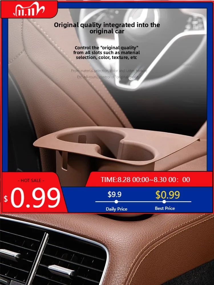 

Interior Stickers Rear drain cup holder for Mercedes 20-2025GLE W167 350 v167 coupe cover supplies gls x167 450 500e 350d 53 amg