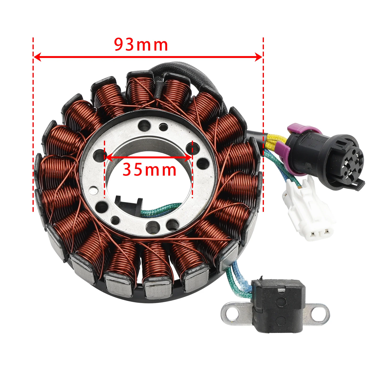 Topteng Magneto Stator Generator 93mm For Linhai 27450 400 ATV Carb Quad Parts 27450