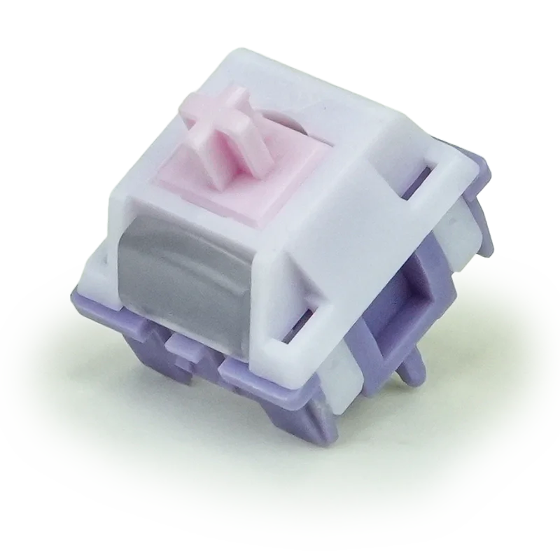 KTT Hyacinth Pink Switch 45g Linear Pre-Lubed 5 Pins Hot Swap Pom Stem Switches For Mx Mechanical Gaming Keyboard 기계식 키보드
