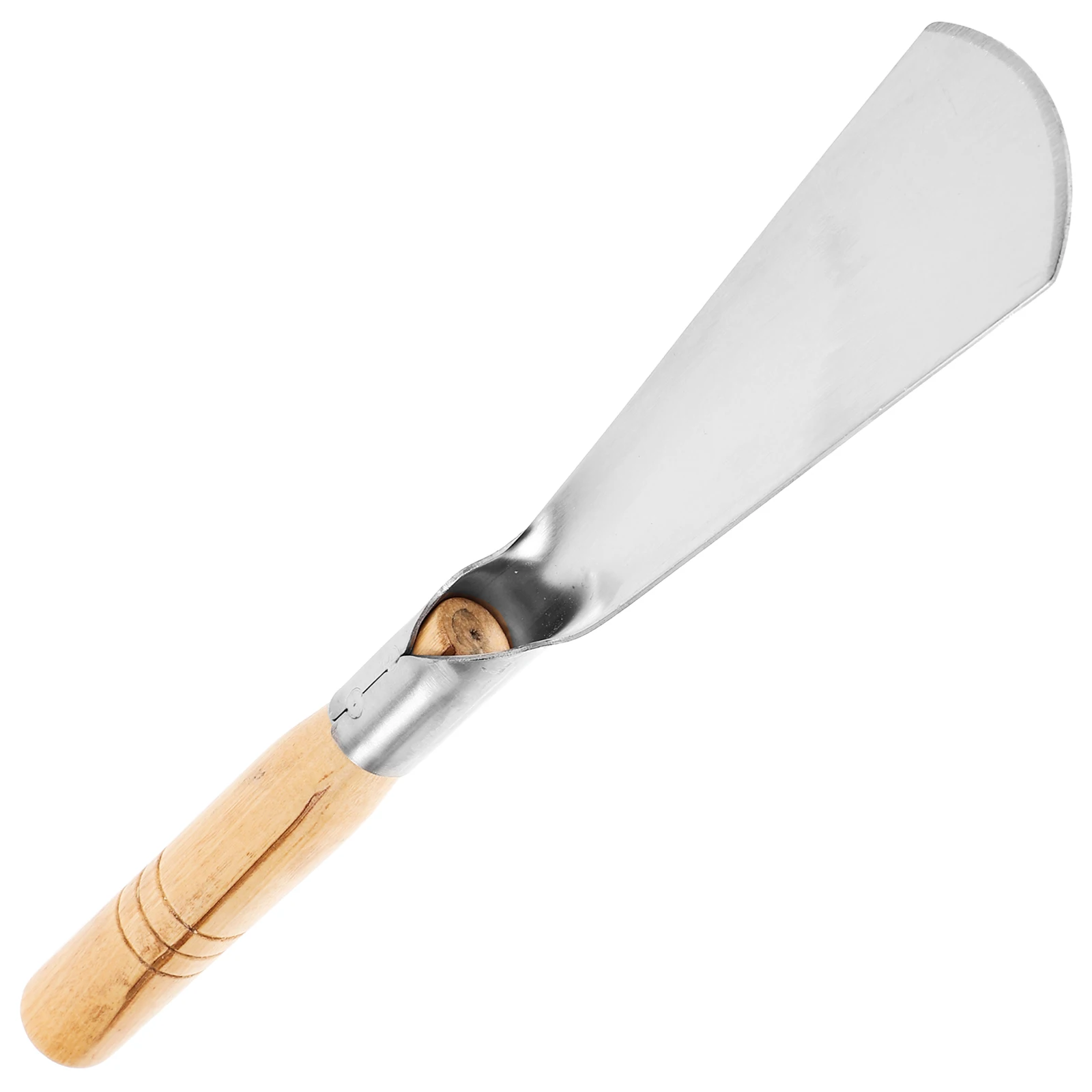 

Wooden Handle Flat Shovel Garden Tool Stainless Steel Blade Hand Trowel Spade Digging Mini Yard Kids Gardening