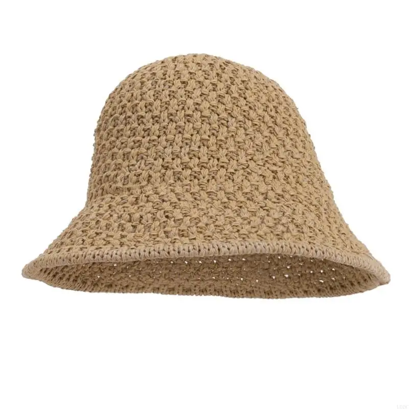 Stylish Crochet Sun Hat Floppy Cooling Headwear Fisherman Cap For Women Girl Y166