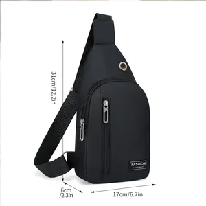 Men's Multifunctional Shoulder Bag, Versatile Casual, Casual Fashion, Outdoor Sports 8 Main Sales Breast Bag - №6