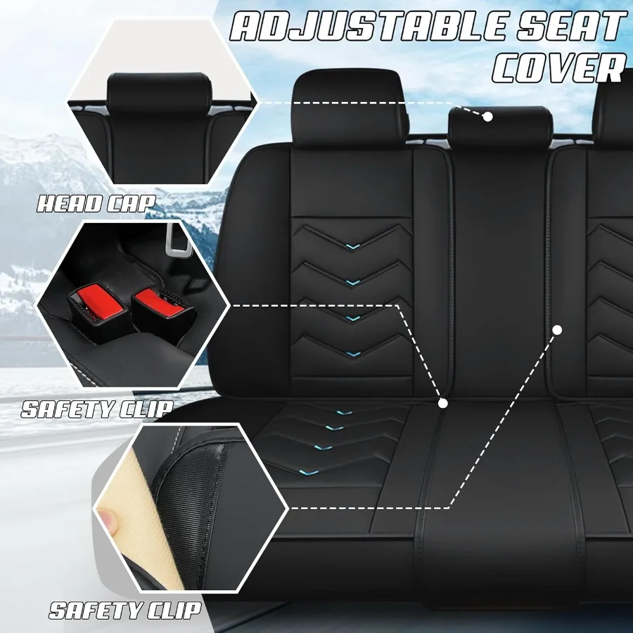 أغطية مقاعد السيارة مناسبة لبورشه كايين eHybrid 20002025 أغطية مقاعد رياضية أنيقة مقاومة للماء ومقاومة للاهتراء من جلد نابا الفاخر