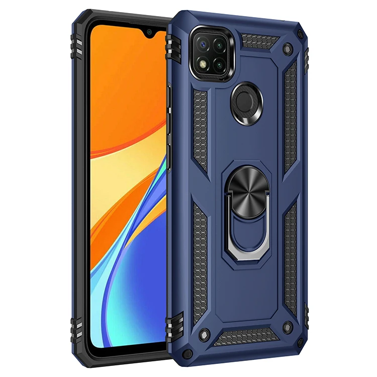 for Xiaomi Redmi 9C Case Cover Armor Rugged Military Shockproof Car Holder Ring Case for Xiaomi Redmi 9C 9 C on