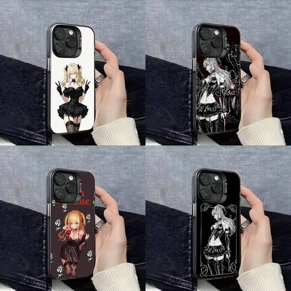 

D-Death N-Note Misa Amane Phone Case For iPhone 11,13,15,14,16,12,17,Pro,Max,Plus,Mini,E,Air Black IMD Cover