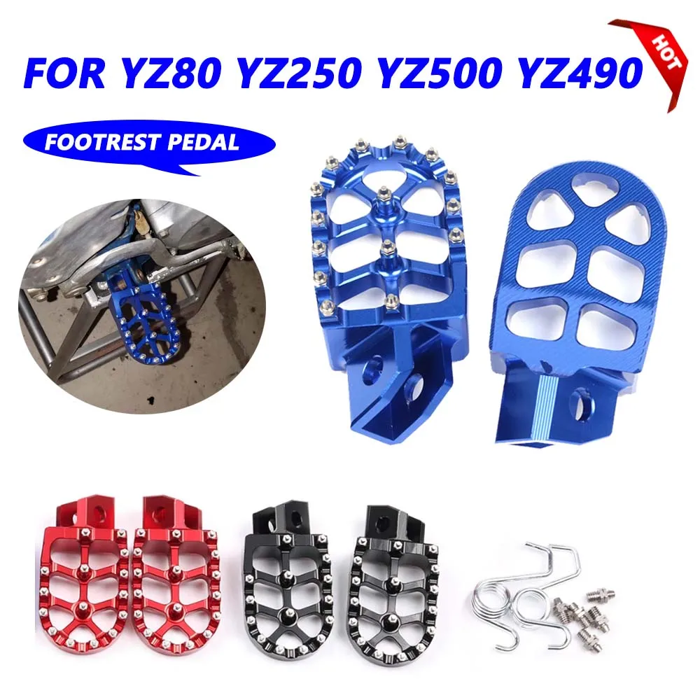 For YAMAHA YZ80 YZ125 YZ 125 YZ250 YZ500 YZ490 1998-1990 Motorcycle Accessories Foot Pegs Footpegs Footrest Foot Pedals Rests