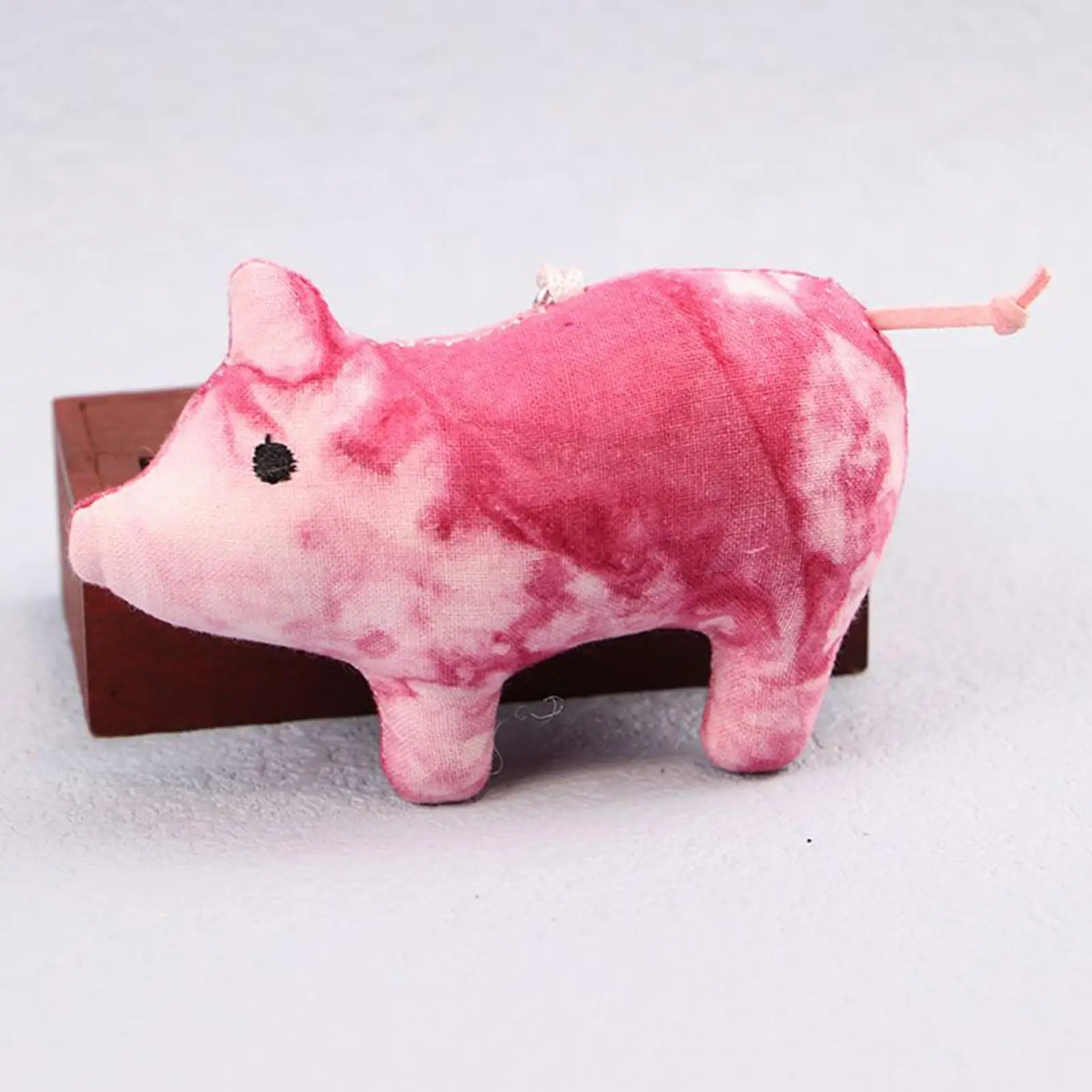 Puppy Keychain For Backpack Tie-Dye Cute Plush Keyring Fashion Accessory For Handbag Offices School Bag Car Daily Collection