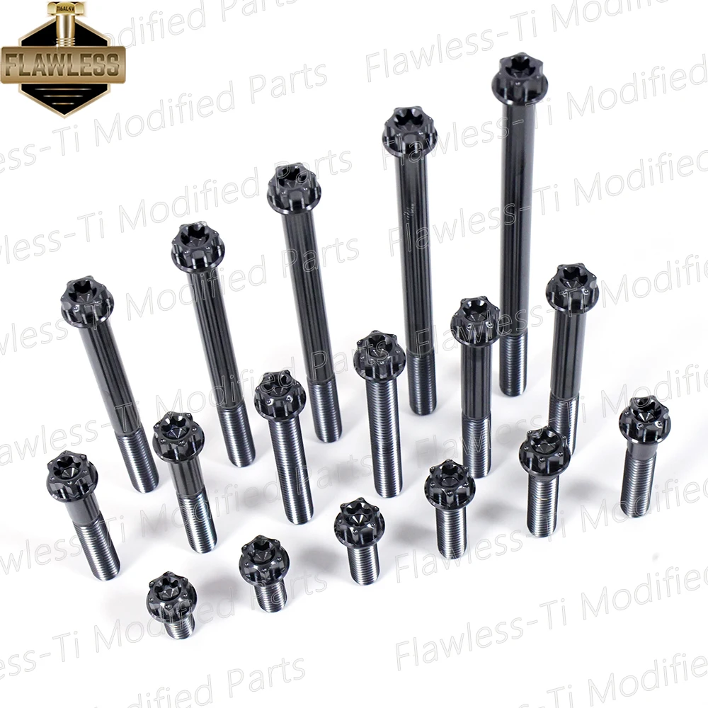 Sempurna M8x15-120 Gr5 Titanium, pegangan pipa depan belakang Caliper Shock braket dudukan baut untuk Yamaha Xmax 300 Vespa Sprint 150