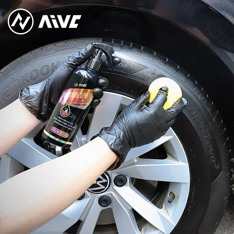 

Car Tire Shine Coating Tyre Gloss Plastic Rubber Wheel Restorer Agent Spray Polishing Brightener Auto Car Detailing