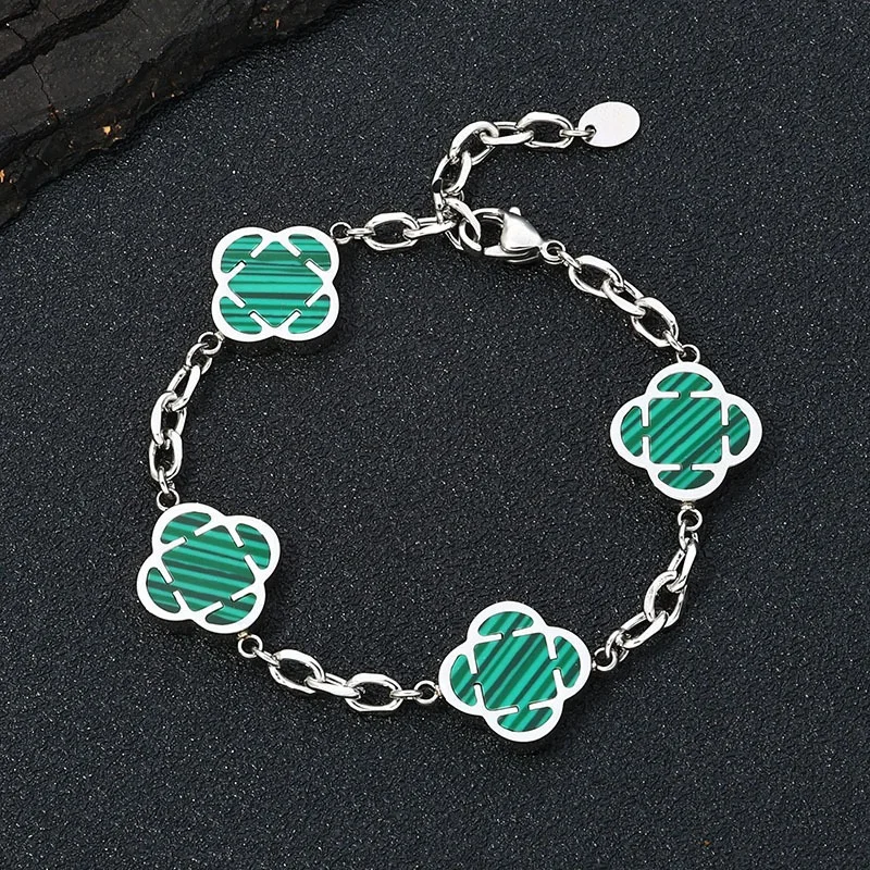 

New Stylish Petal Chan Bracelets for Men Women Minimalist Waterproof Natural Shell Chain Links Wristband Birthday Gift