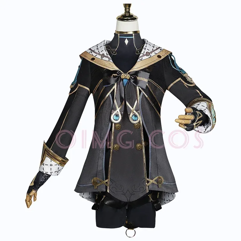 Freminet Costume Cosplay Genshin Impact Carnival Uniform Wig Anime Halloween Costumes Women Game