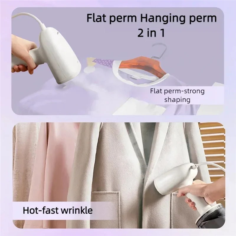 

WORTHOWN-2-In-1 Handheld Garment Steamers Ironing Machine Travel Portable Ironing Machine Garment Ironing Machine Steamer US Plu