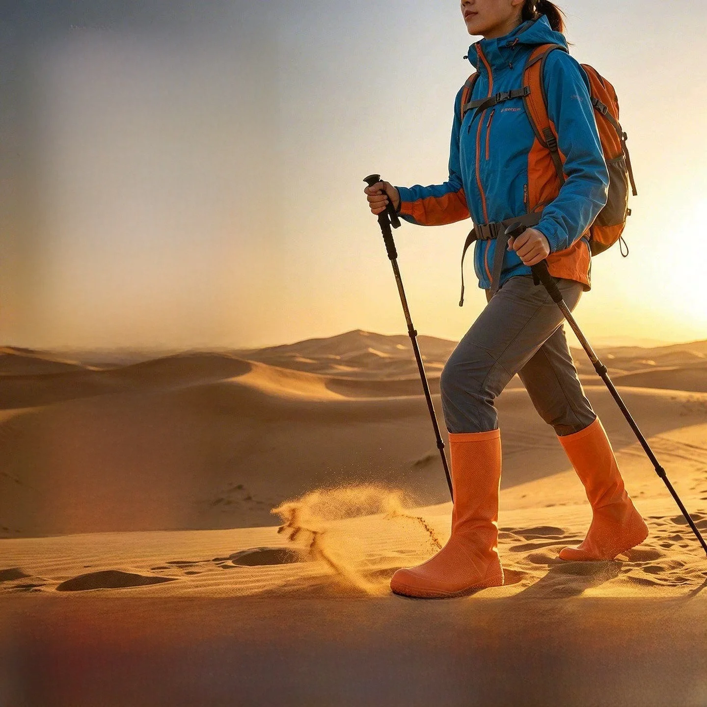 

High-Tube Sand-Proof Shoe Covers Desert Special Outdoor Hiking Beach Sand-Sliding Dust-Proof Salt Lake Foot Covers