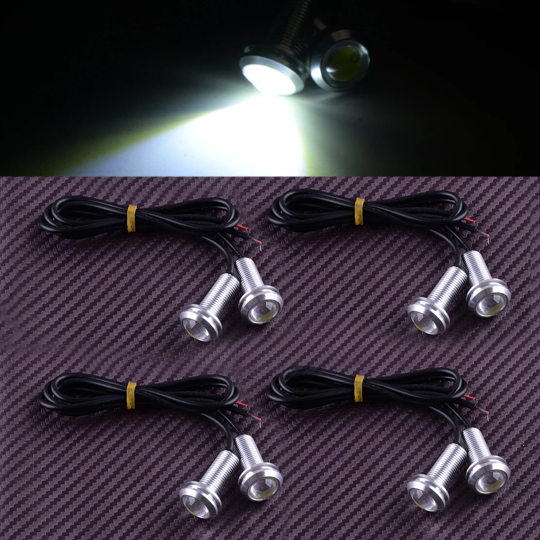 

8Pcs 12V Waterproof White LED Silver Outrigger Spreader Transom Underwater Light For Boat Trailer Car Truck