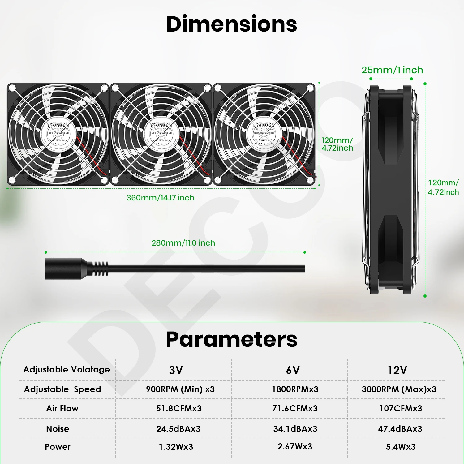 12cm High Speed Large Air Volume 100V 220V Btc Mining Machine Workstation Cabinet 120MM Violent Server Cooling System Fan Kit