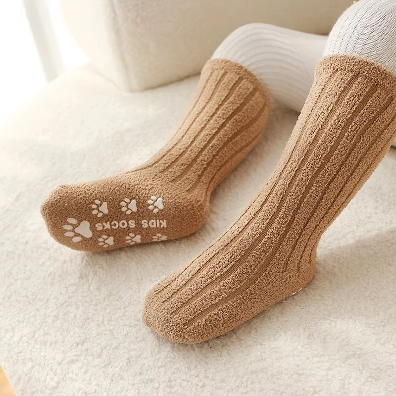 Winter Thick Warm Plush Baby Stockings Super Soft Knee High Socks for Newborn Infant Toddler Boys Girls Long Socks 0-4years Old