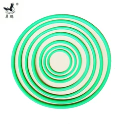 1pc Green Round Polyurethane Conveyor PU Belt  Diameter 6mm Length 205-665mm Synchronous Belts Strip Driving Motion Cord