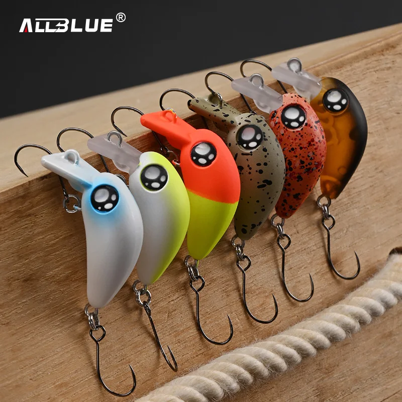 ALLBLUE CHELSEA 1.8g 26mm Mini Slow Sinking Crankbait Wobbler Trout Fishing Lure Freshwater Minnow Artificial Hard Bait Tackle