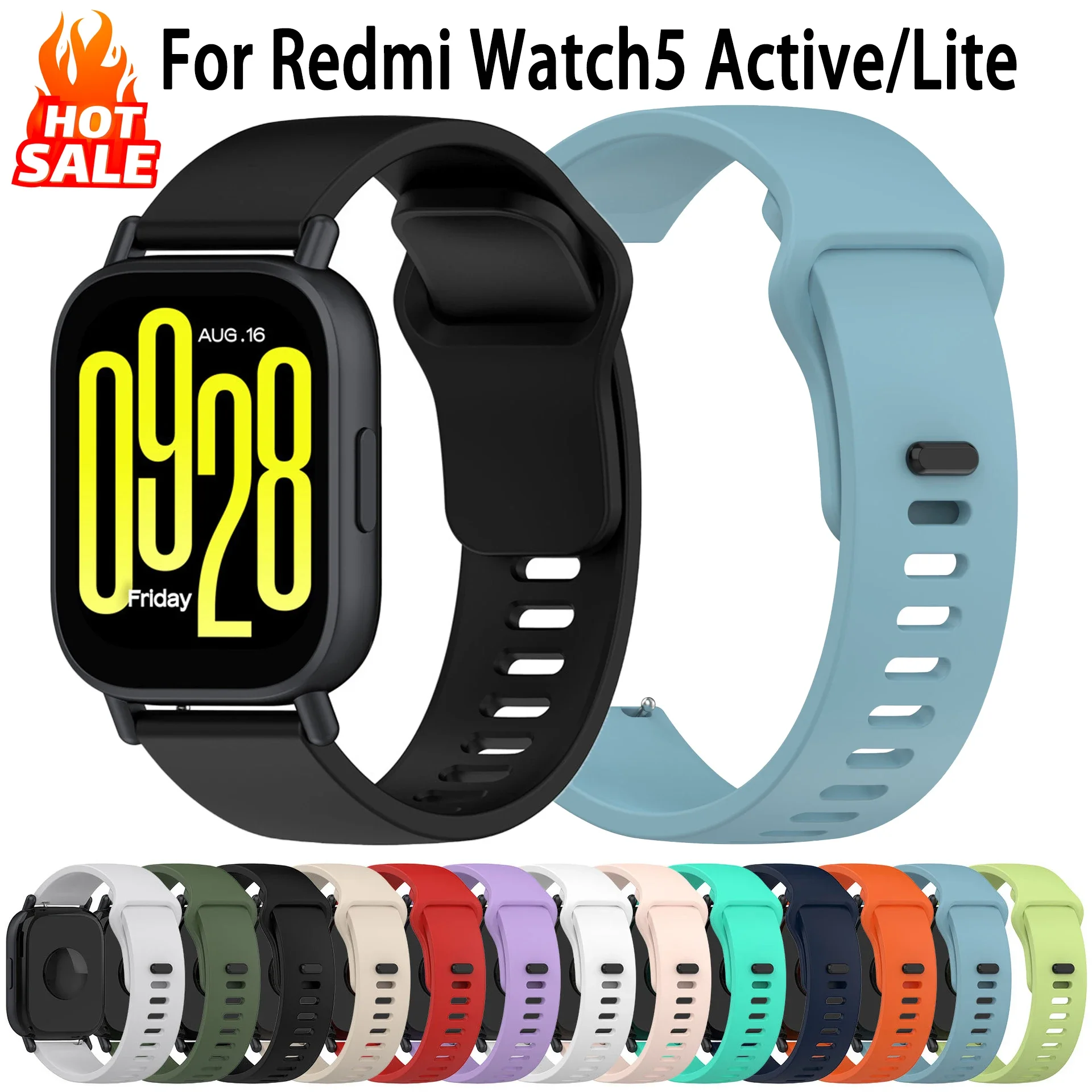 Bracelet en Silicone d'origine pour montre Redmi 5 Active/5 lite SmartWatch Sport correa bracelet montre Redmi 5 Lite bande bon 2026