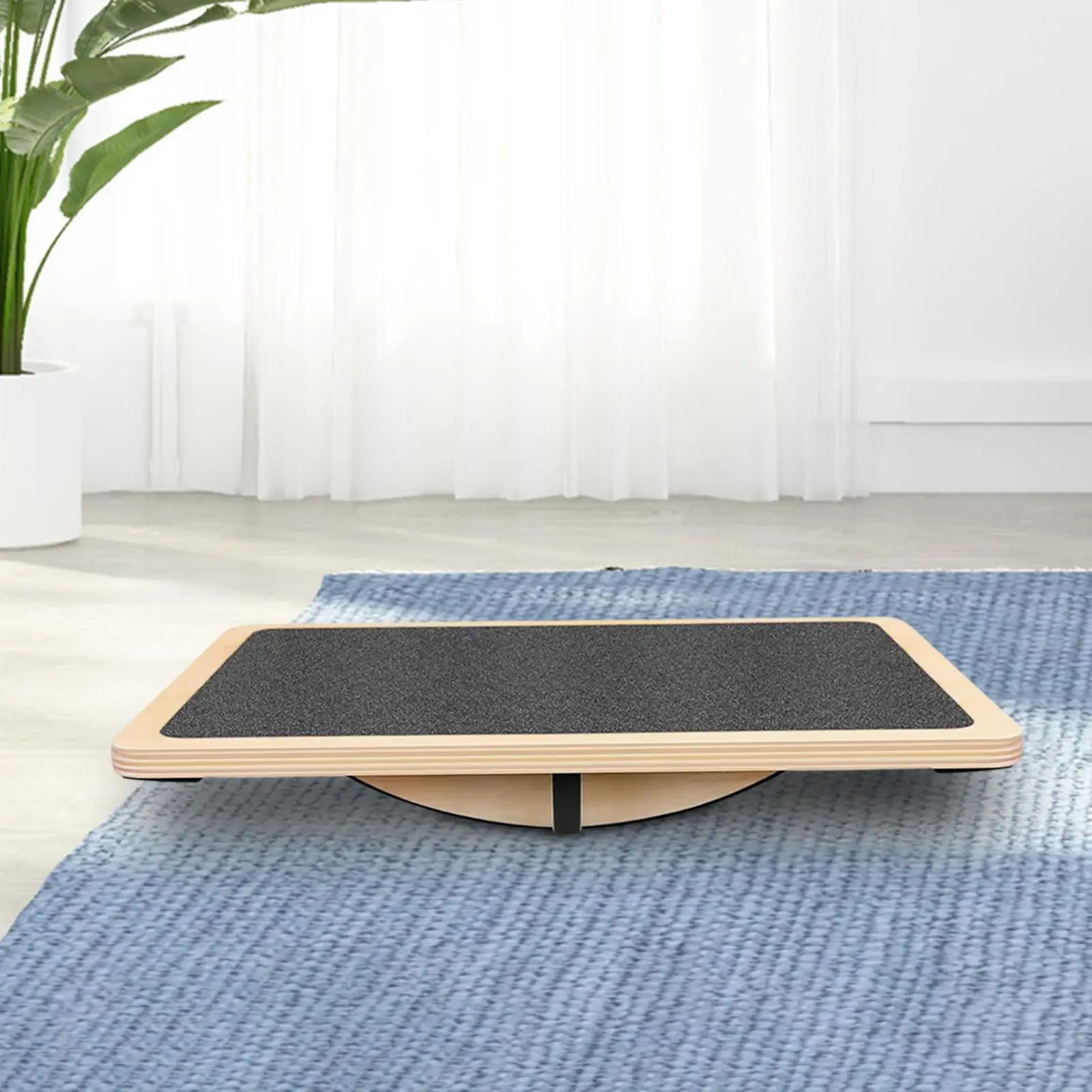 Balance Board in legno Barella per polpacci Regalo di festa Adulti Esercizio Yoga Attrezzatura per superficie antiscivolo Sport per sotto la scrivania Rocker