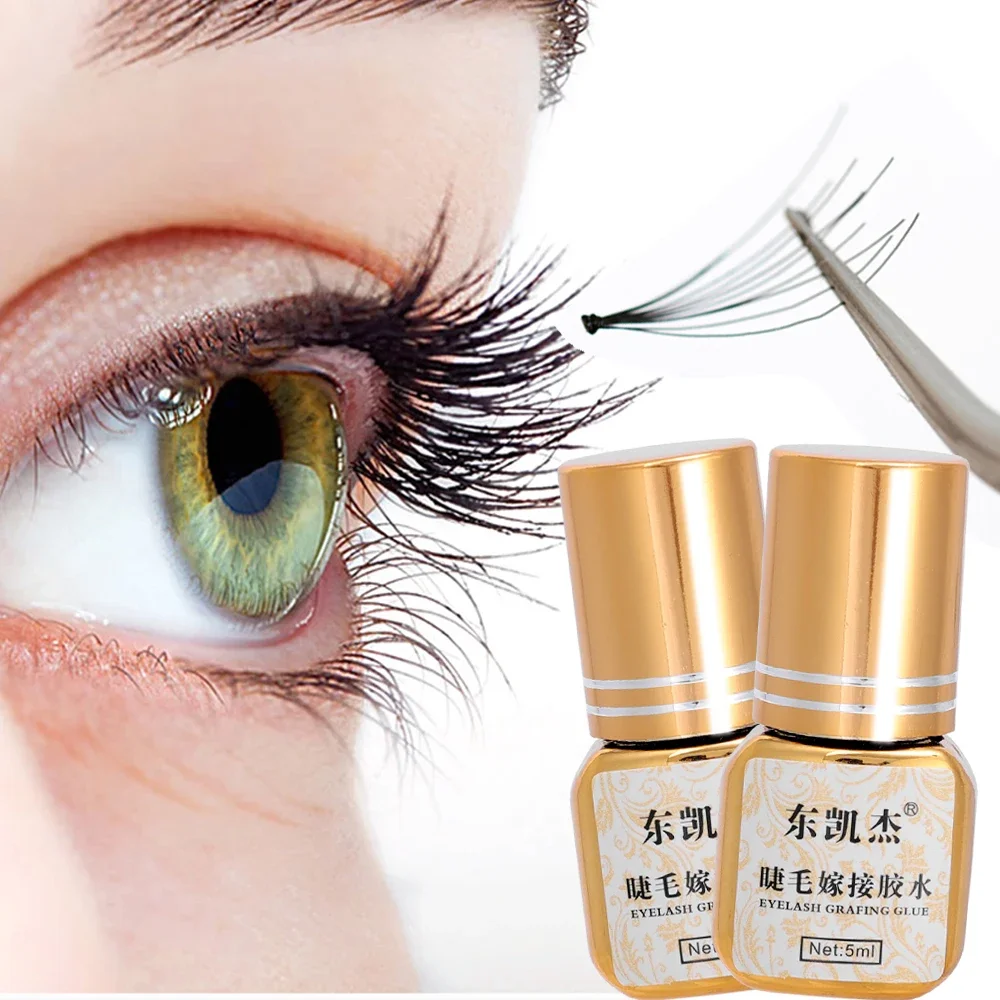 5ml falscher Wimpern kleber schnell trocknender wasserdichter, dauerhafter Wimpern verlängerung kleber semi permanenter Kleber zum Pfropfen von Wimpern kleber