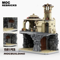 Famous Movie Scene Architecture Palace MOC Building Blocks Rancor Pit Space Technology Bricks Street View Model Assembling Toys