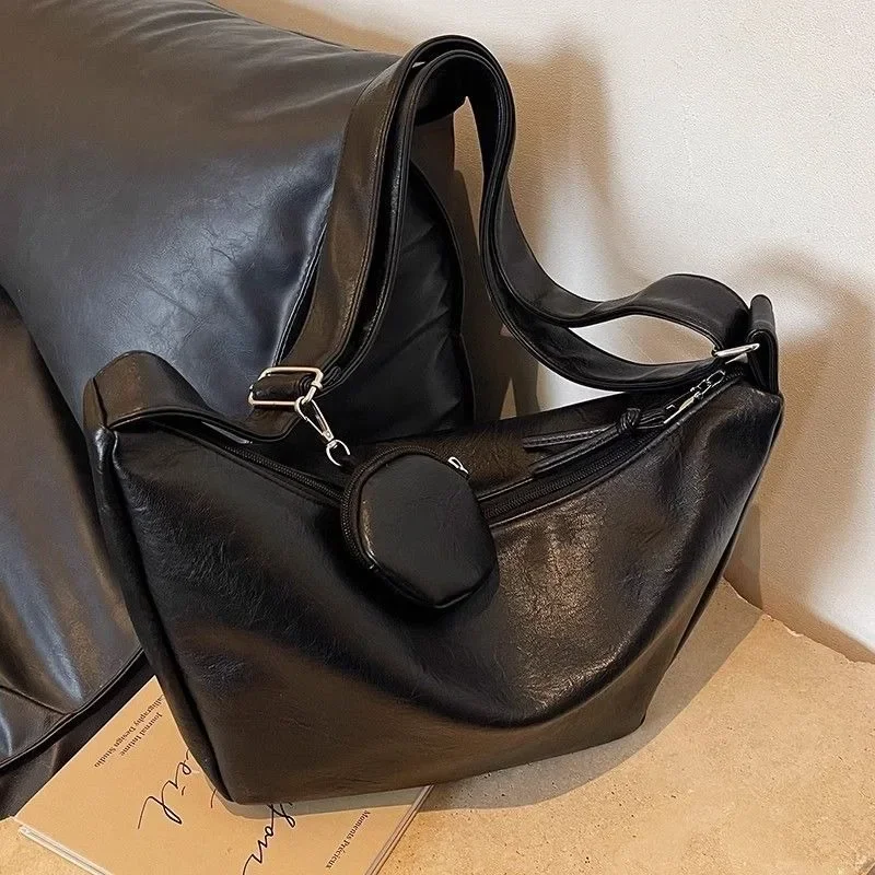 Sac messager Hobos de grande capacité pour femmes, design de niche, large bande, One Initiated Crossbody, DummonopoloBag, sacs à main pour filles, sacs à main à la mode