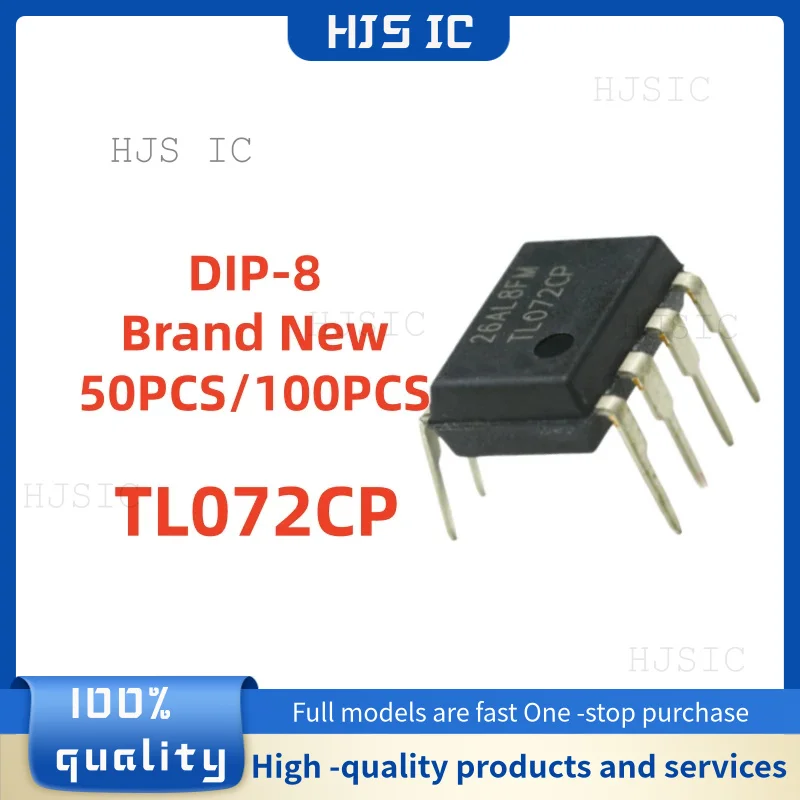 50/100PCS/LOT Brand New TL072CP TL072 DIP-8 Best Quality In Stock