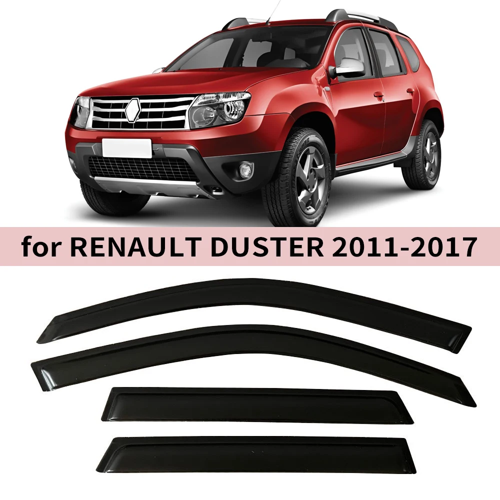

Window Visor for RENAULT DUSTER 2011 2012 2013 2014 2015 2016 2017 Wind Deflectors Rain Guards Door Visor Vent Shades Ventvisor