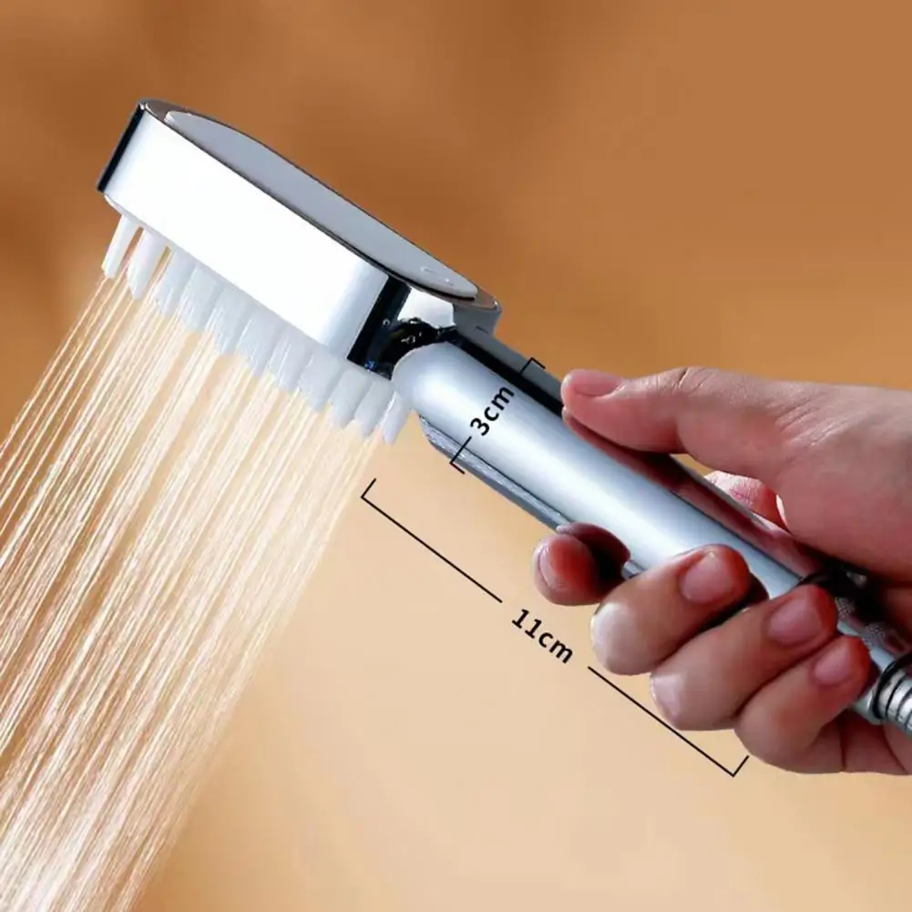 Shower Head with Corners One-handed Use Shower Head High Pressure Shower Spray Head with Scalp Massage Water Capacity for Strong