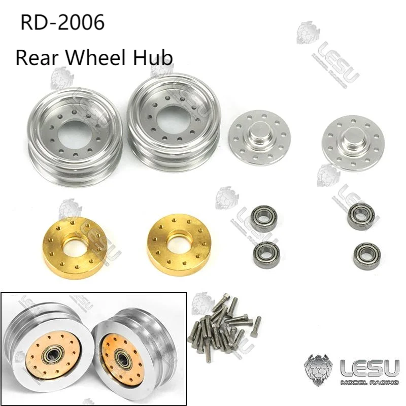 

Metal Rear Wheel Hub Front Axle Hub for 1/14 LESU RC Forklift Car Model DIY Remote Control Truck Spare Parts Toys TH16712