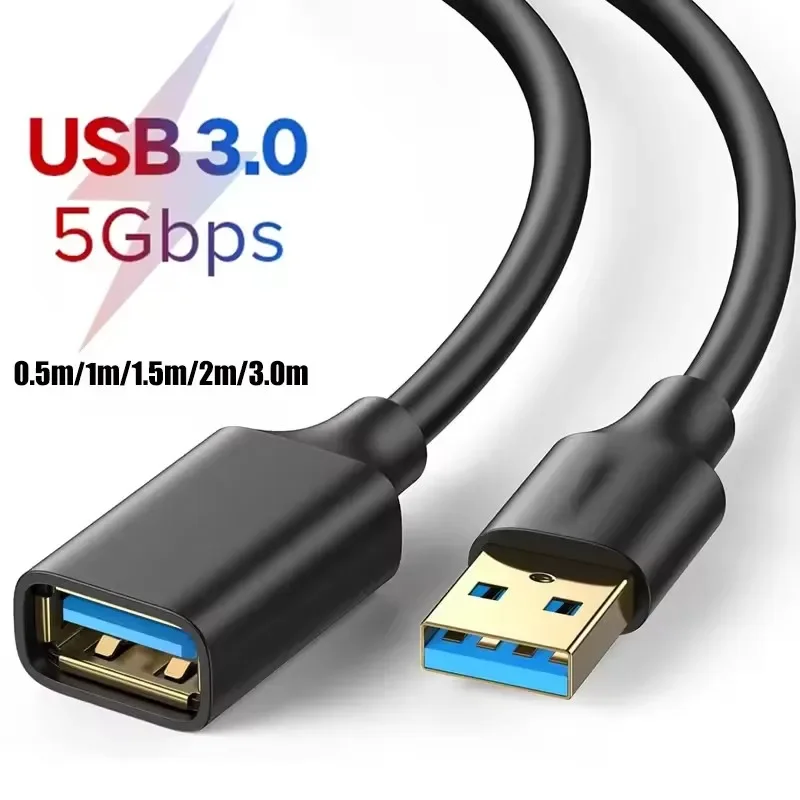 Suitable for a wide range of USB devices – High-speed USB 3.0 extension cable – Male-to-female extension cable