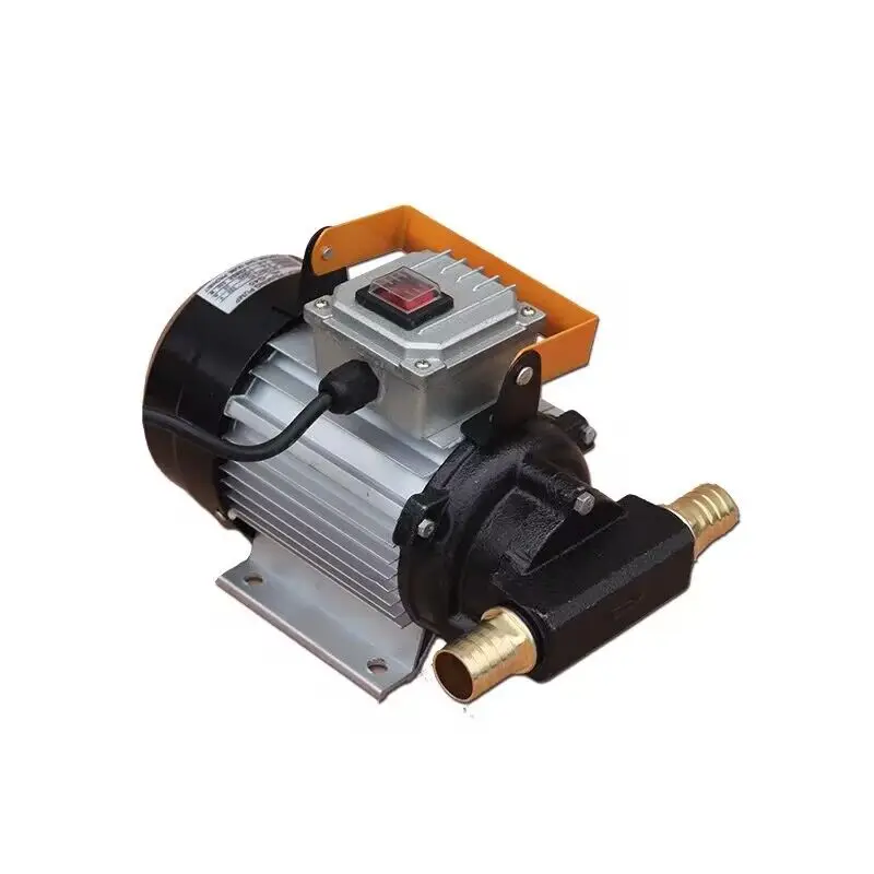 

550W Electric Diesel Fuel Transfer Pump Self-Priming with Oil Gun for Portable Refueling Gear Pump for Oil Drum Self-Contained