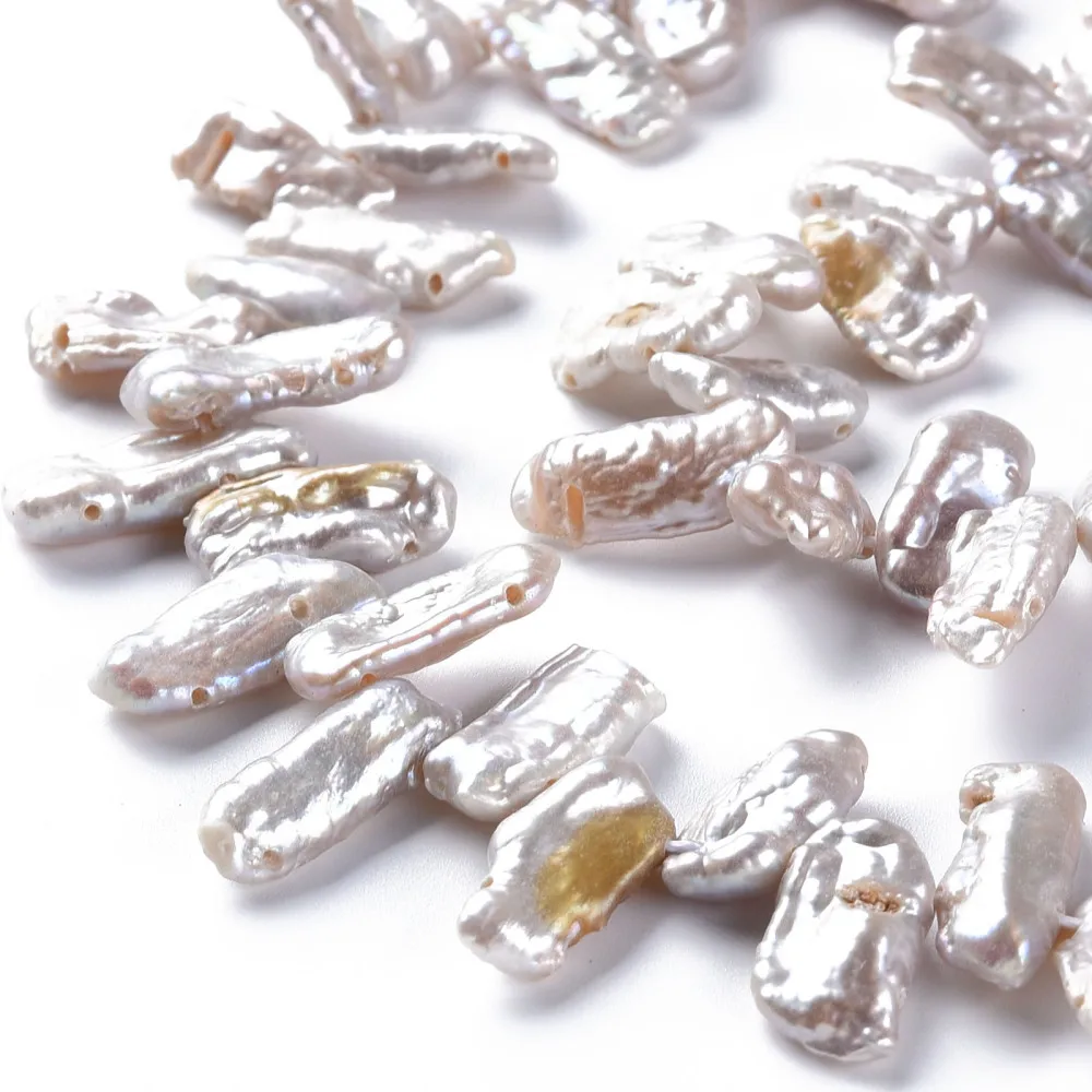 1 Strand Natural Keshi Pearl Beads Strands,Cultured Freshwater Pearl Beads for DIY bracelet necklace jewelry making accessories