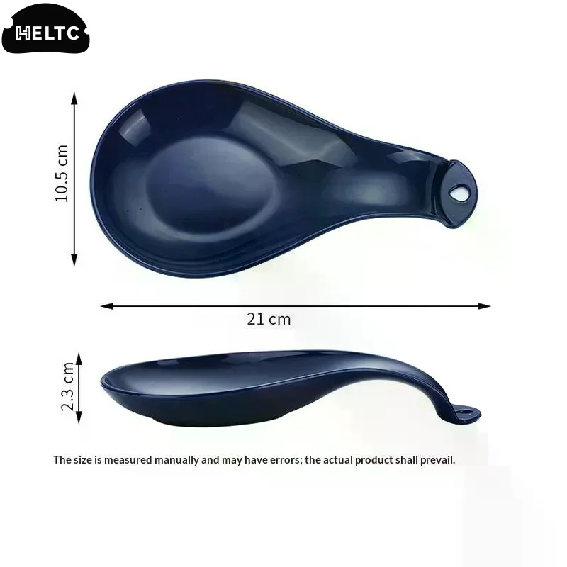 Spoon Rest Large Ceramic Spoon Holder Heat-Resistant Cooking Spoon Rest Coffee Spoon Holder Dishwasher Safe Ceramic Spoon Rest