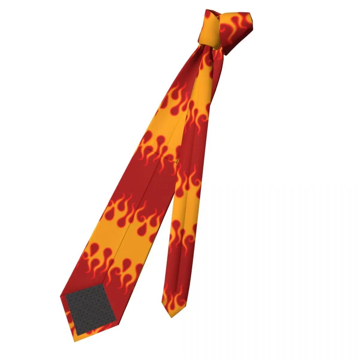 Custom Red Hot Fire Racing Flames Tie Mens Formal Silk Neckties for Party